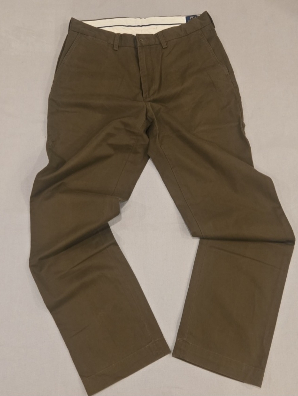 Polo Ralph Lauren Stretch Classic Fit Imported Fabric Men's 34 X 34 Olive Green